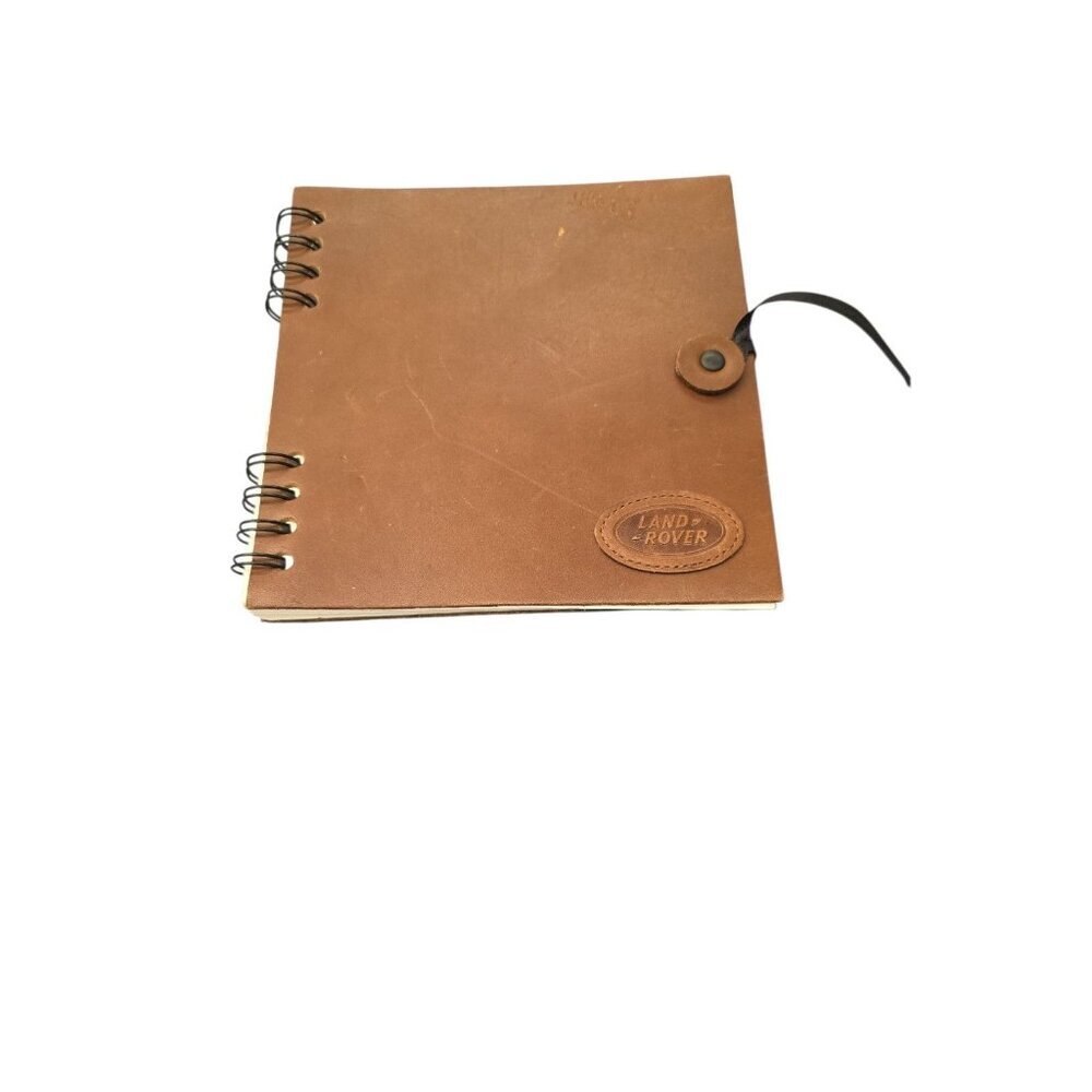 Land Rover Logo Leather Paper Blank Notebook-by Mulholland Brothers